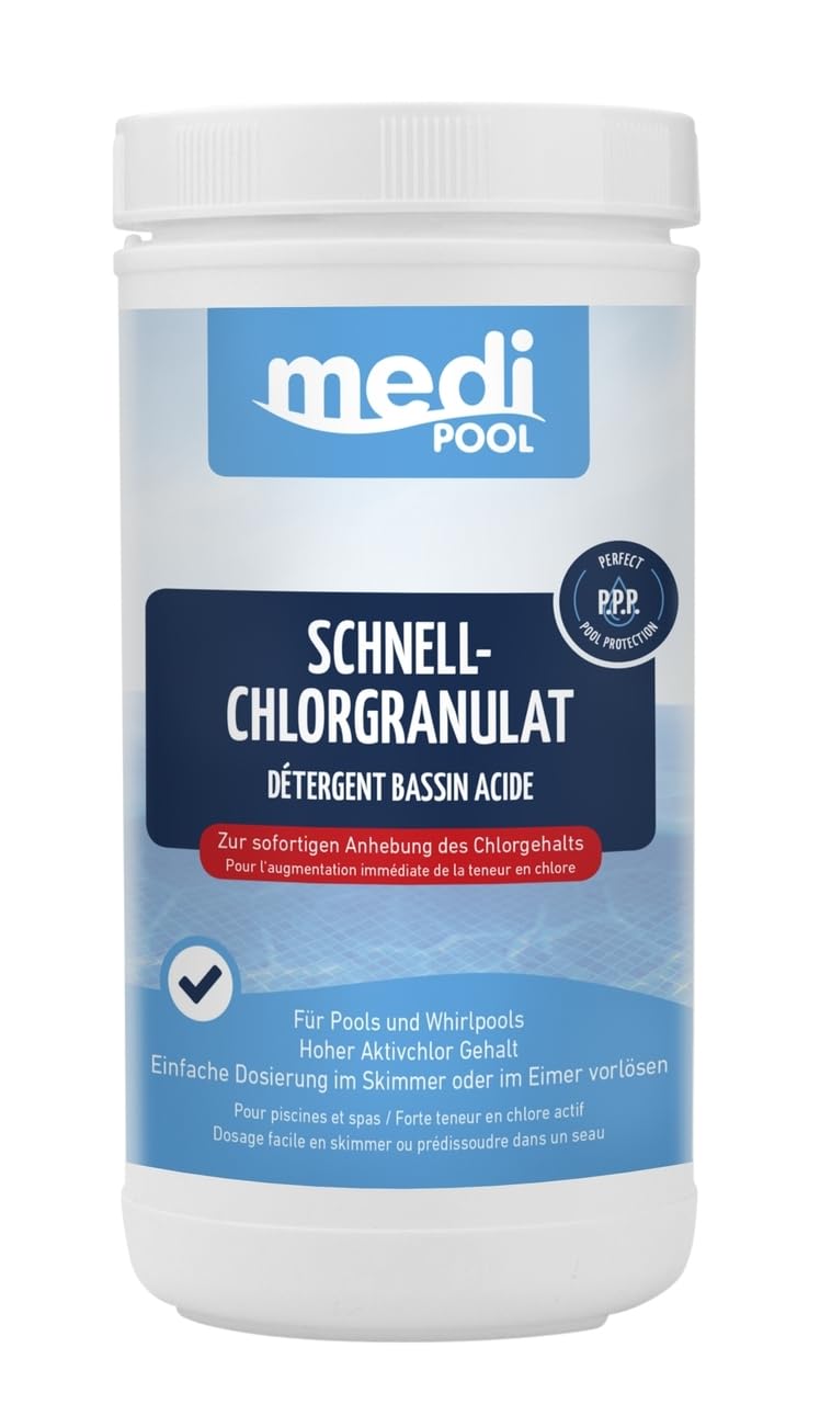 Medipool Schwimmbadpflege Schnell-Chlor-Granulat, 1 kg