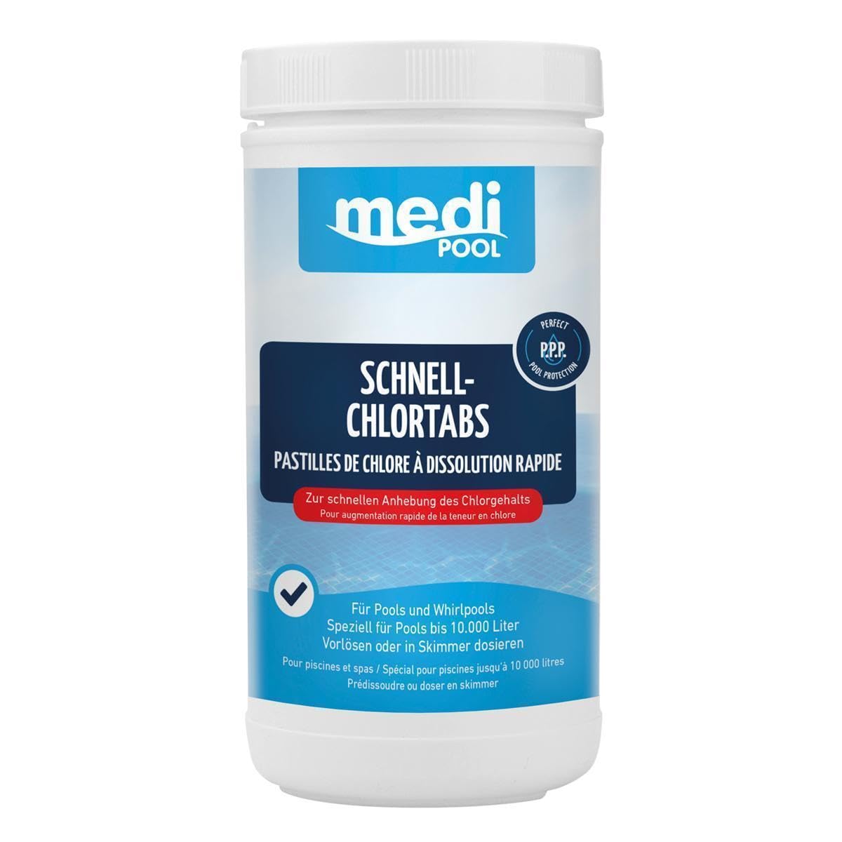 POWERHAUS24 mediPOOL Schnell-ChlorTabs 1 kg