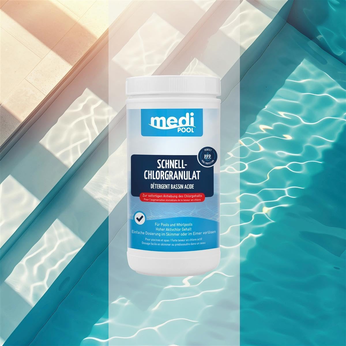 Medipool Schwimmbadpflege Schnell-Chlor-Granulat, 1 kg