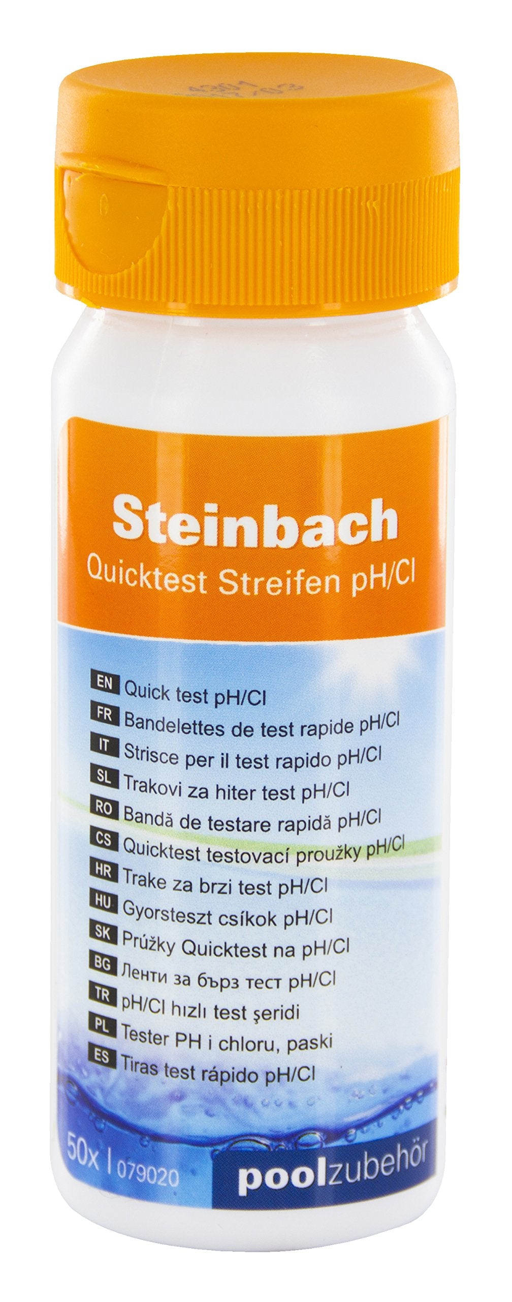 Steinbach 079020 Quicktest Streifen für pH-Wert und freies Chlor, 50 Stück