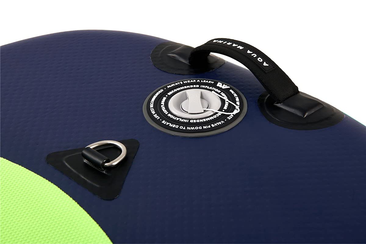 AQUA MARINA Mega Sup Super Trip Stand Up Paddle Surfboard Modell 2021 Board, 2 Stück Alu Paddel und Leash