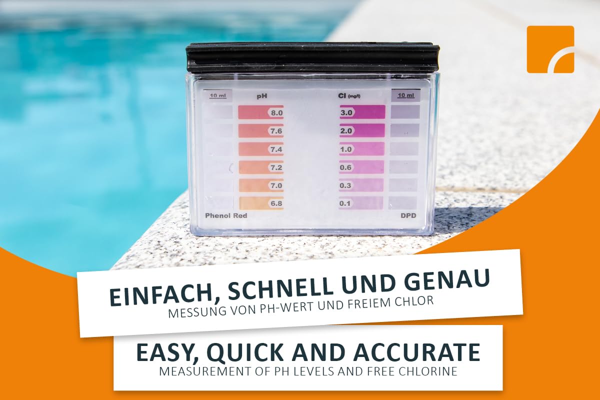 STEINBACH Testkit für pH-Wert und freies Chlor, inkl. 2X 10 Tabletten, 079000, 1 Stück
