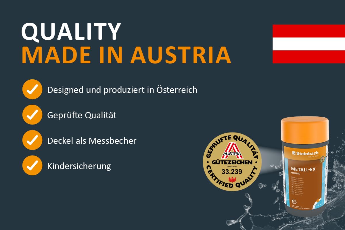 Steinbach Poolpflege Metall-EX flüssig, 1 l, Beckenreiniger, 0755401TD00