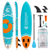 COOLCAA SUP Board 354x86x15cm - Premium Zubehör, 210kg Tragkraft, Stand Up Paddle für Erwachsene & Jugendliche alle Niveaus