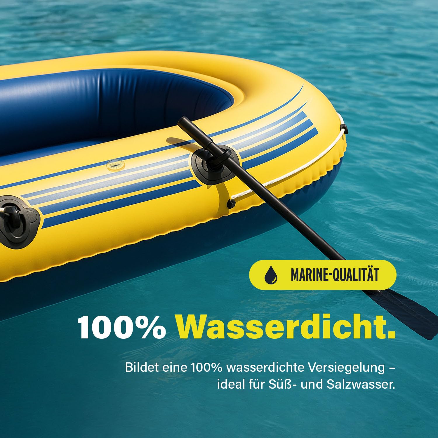 Lupo Hochleistungs-Flüssigvinyl Reparaturflicken mit Netzschnur - Vinyl Kleber Dichtstoff für Kajaks Luftmatratzen Zelte Pools 30ml