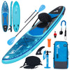 freein Kajak SUP Board Set 320cm - Aufblasbares Paddle Board mit Kajaksitz & Kamerahalterung - Paddel, Rucksack - Für Alle Level - Blau