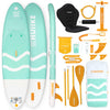HUIIKE SUP Board 305cm aufblasbar komplett Set - Stand Up Paddle Zubehör Paddel Finnen Pumpe 130kg