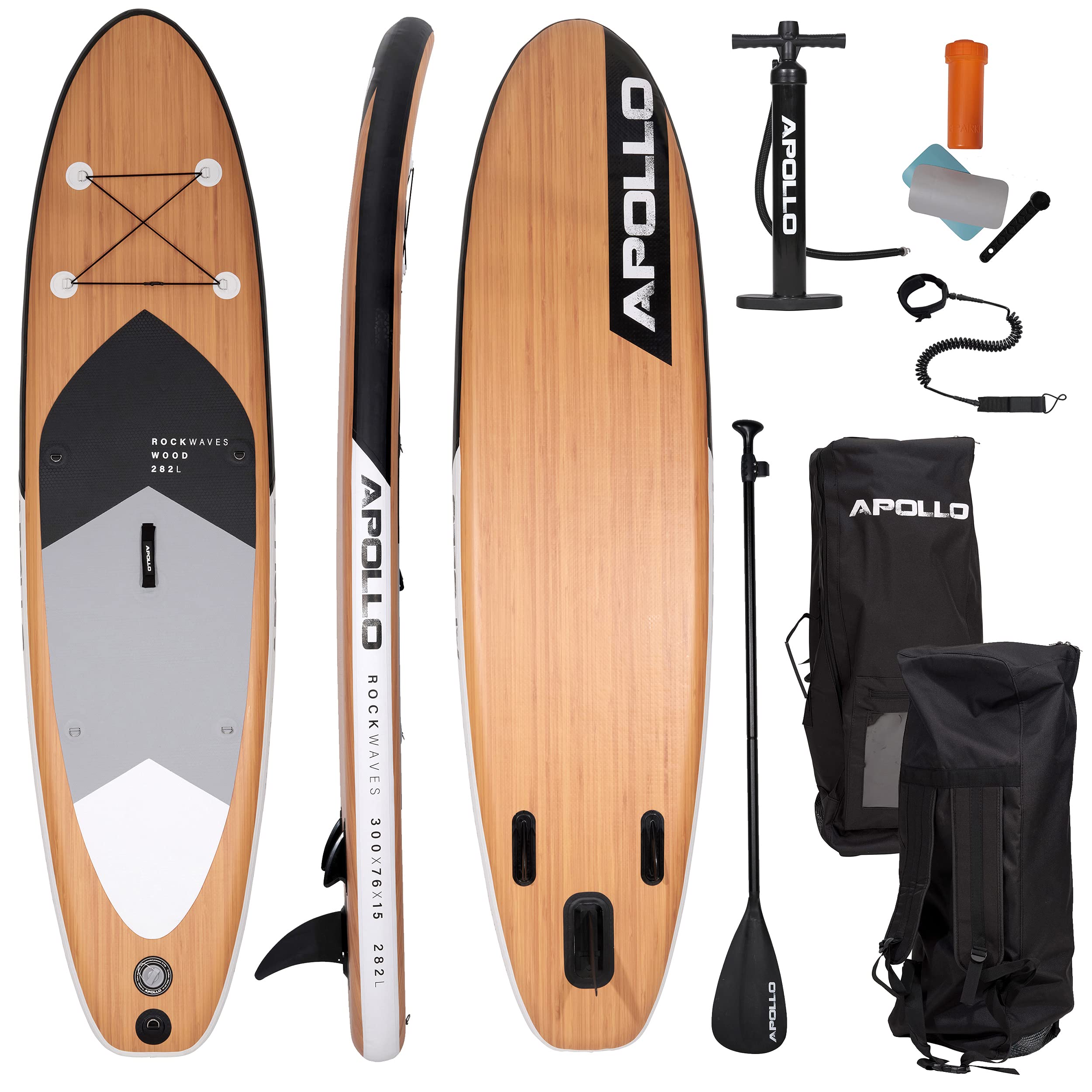 Apollo SUP Board Wood - Allround - 300 x 15 cm