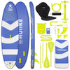 HUIIKE SUP Board aufblasbar 305x84x15cm mit Zubehör - Stand Up Paddle Paddel Finnen Pumpe, hohe Stabilität 130kg Belastbarkeit
