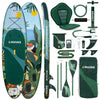 HUIIKE SUP Board aufblasbar mit Zubehör - 305x84x15cm - Belastbar bis 130kg - Hohe Stabilität - Inkl. Paddel, Finnen, Pumpe