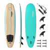 THURSO SURF Aero 2,1m Schaumstoff-Surfbrett für Anfänger - leichtes Shortboard Erwachsene Kinder, langlebig stabil Strandspaß Wassersport